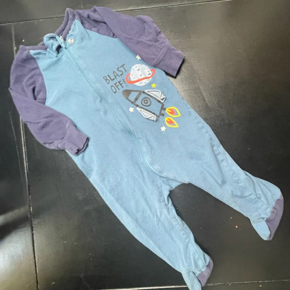 Baby Boy Bundle 3-6 months longsleeve  one piece sleepers